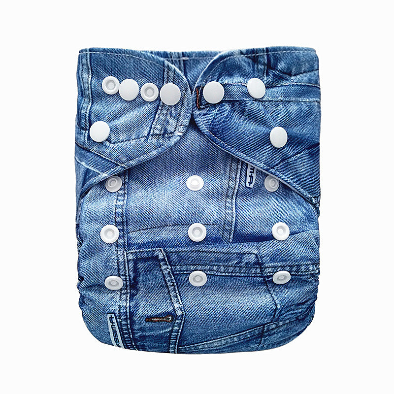 Double breasted washable diaper pants