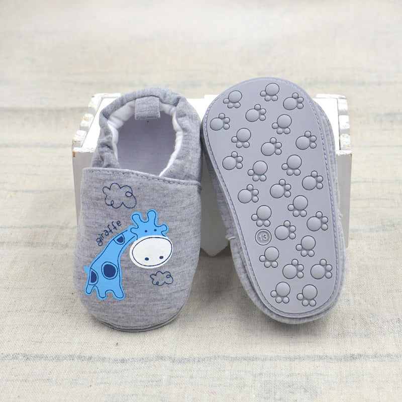 Baby soft soled cotton cartoon shoes