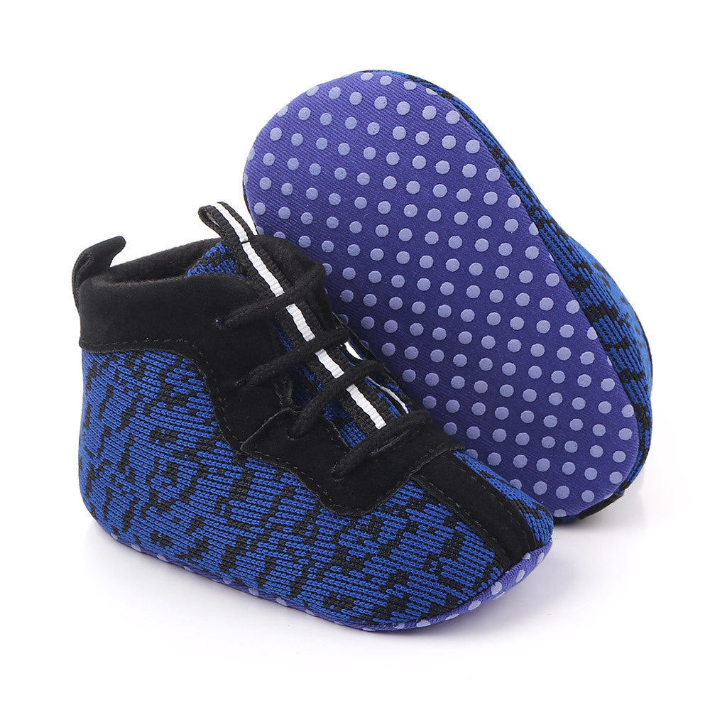 3-color Casual Lace-up Soft-soled Baby Toddler Shoes