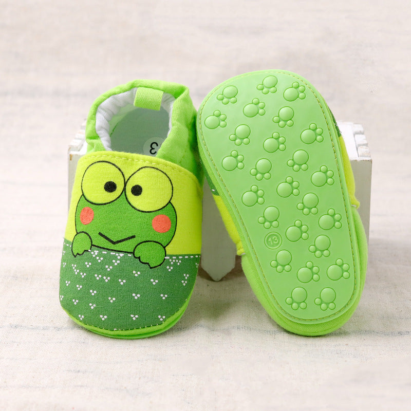 Baby soft soled cotton cartoon shoes