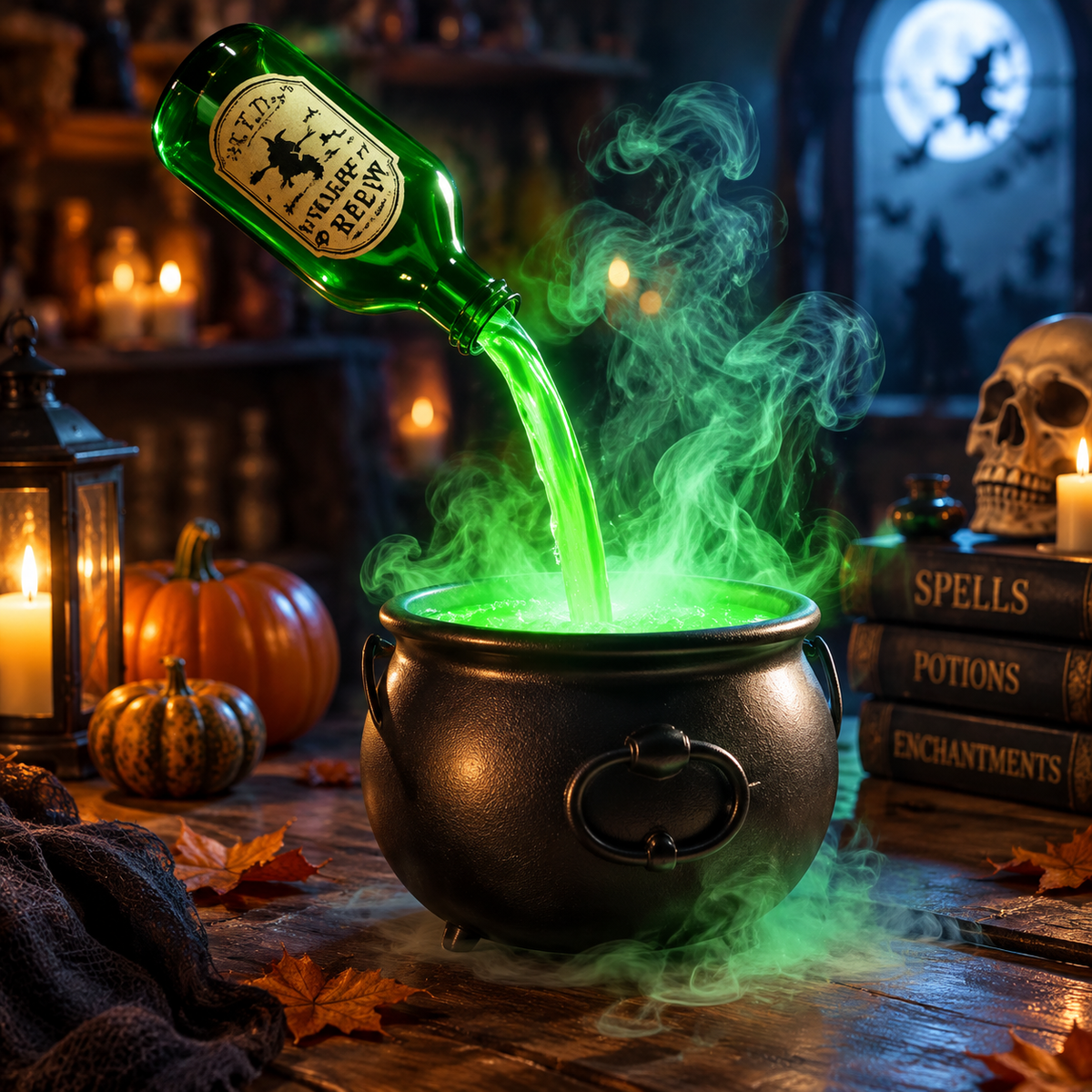 Halloween Cauldron Decor