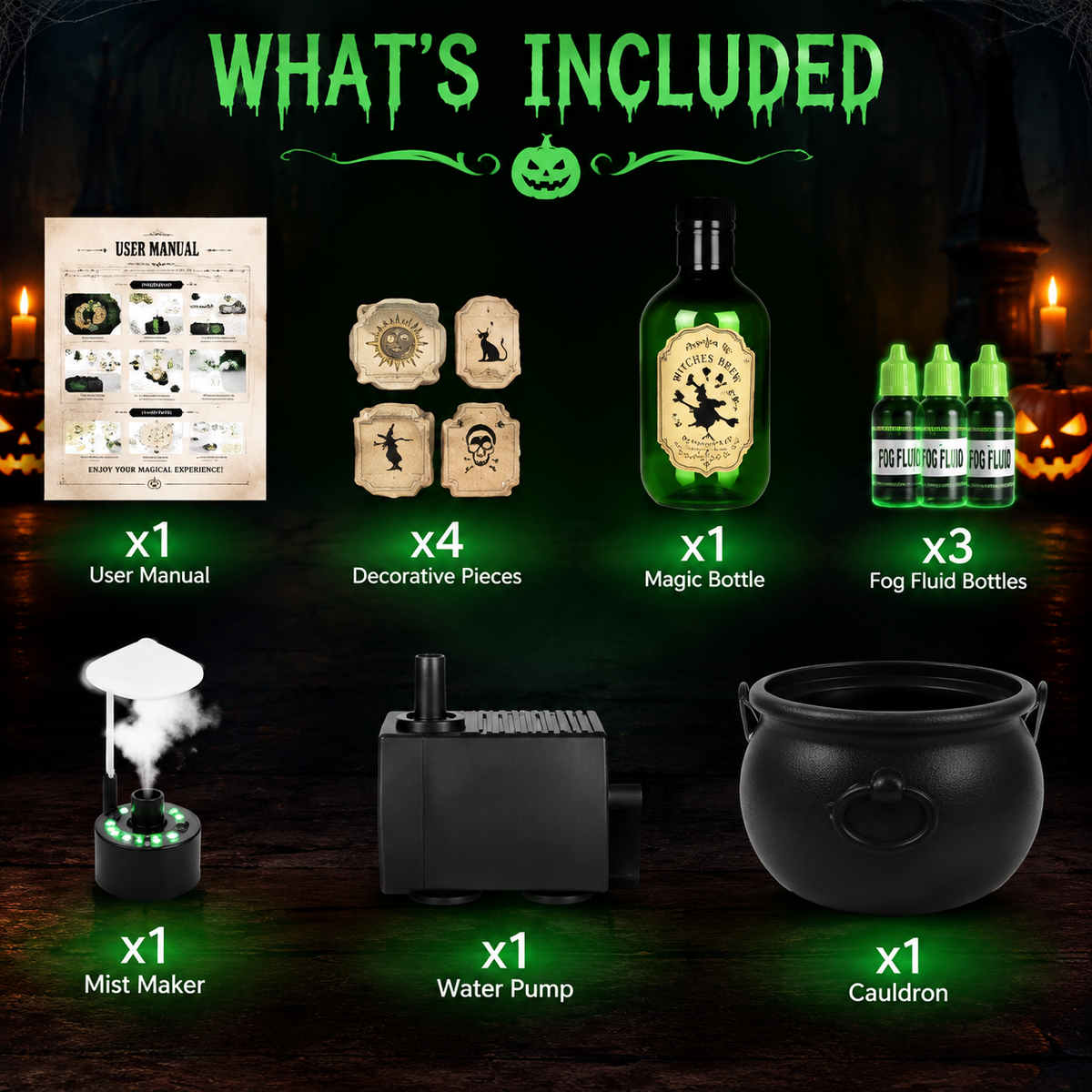 Halloween Cauldron Decor