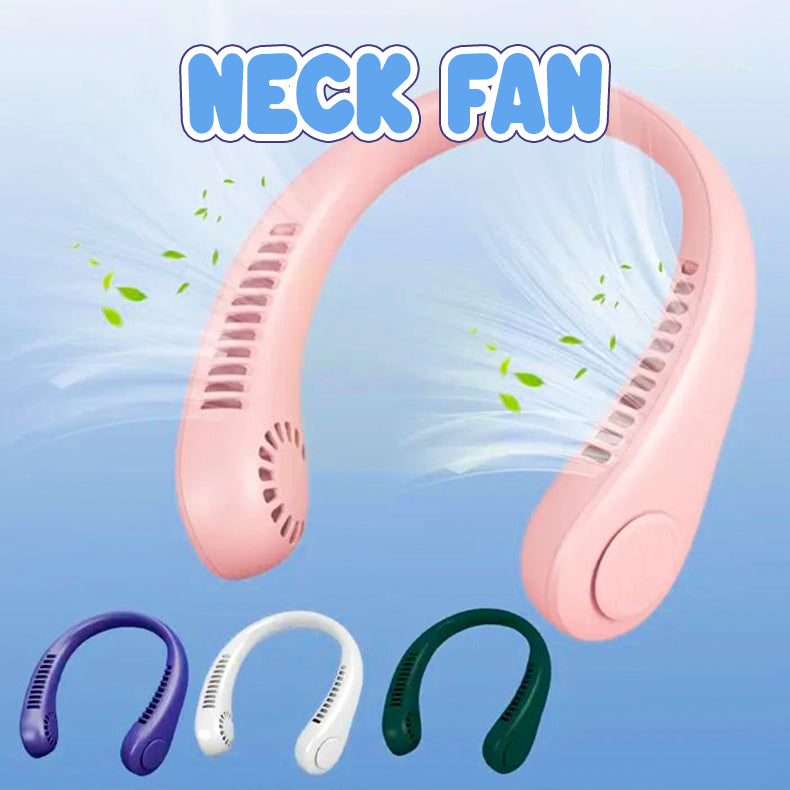 Hanging Neck Type Lazy Hanging Neck Fan Outdoor Sports Usb Charging Portable Silent Leafless Fan