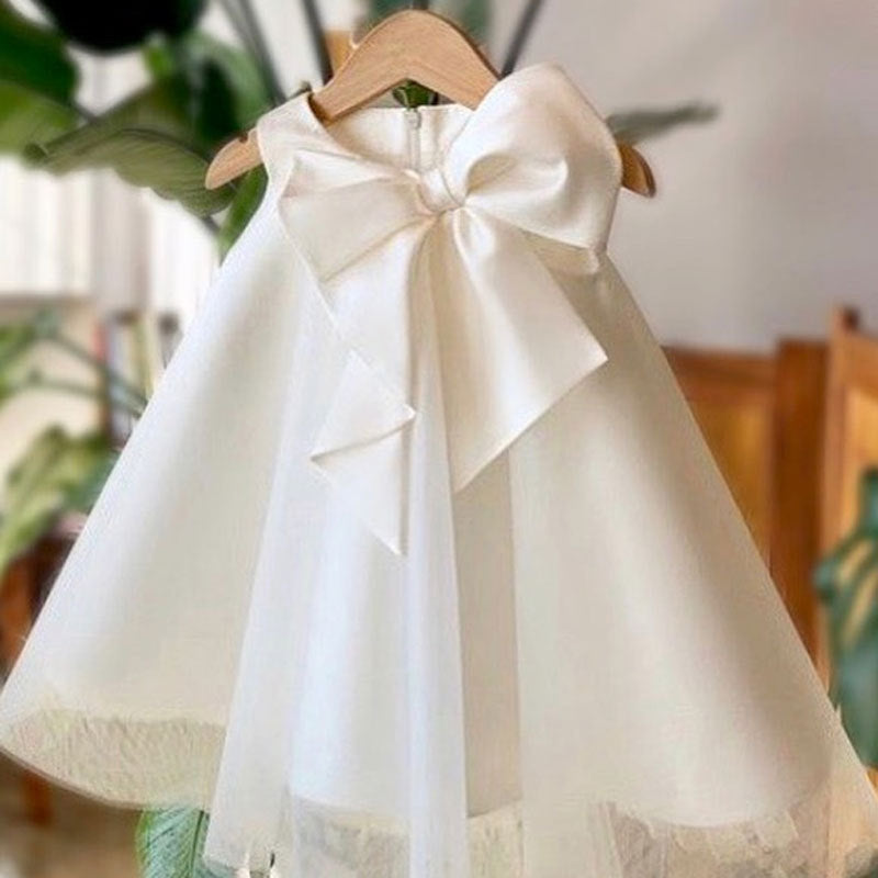 Big Bow Sleeveless Cocktail Dress